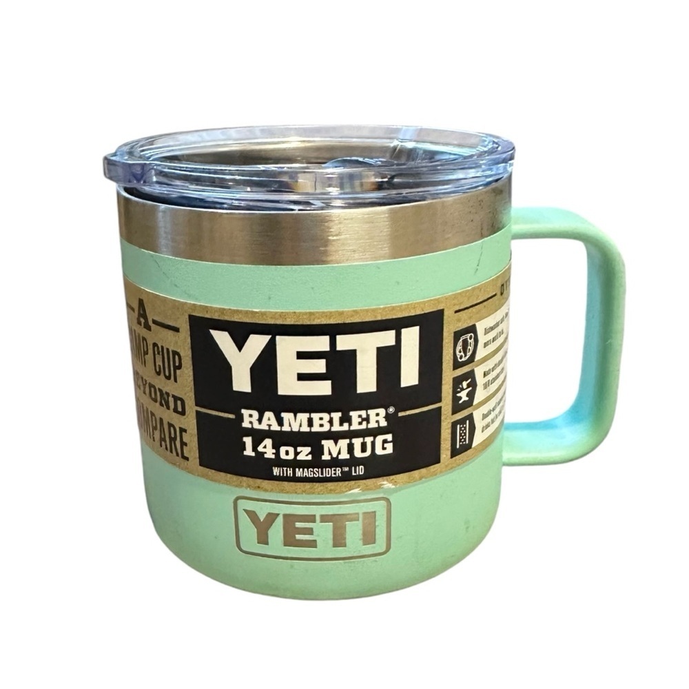 YETI 14oz Stackable Rambler Mug in seafoam